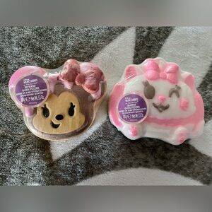 2 X DISNEY CHARACTER BATH FIZZERS BOMBS MINNIE MUNCHLINGS MARIE PRIMARK